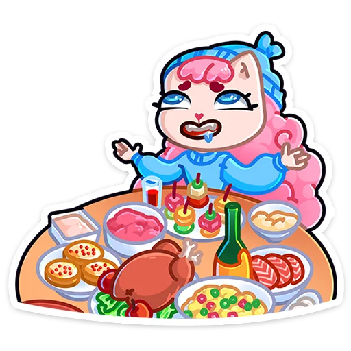 Sticker from the "Карамелька" sticker pack