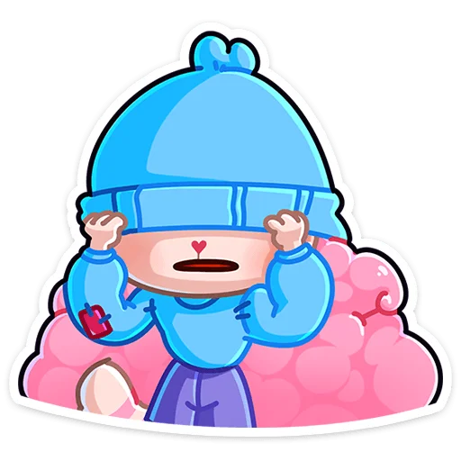 Sticker from the "Карамелька" sticker pack