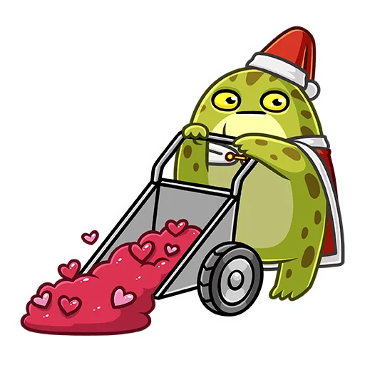 Sticker from the "Праздник с Жабкой" sticker pack