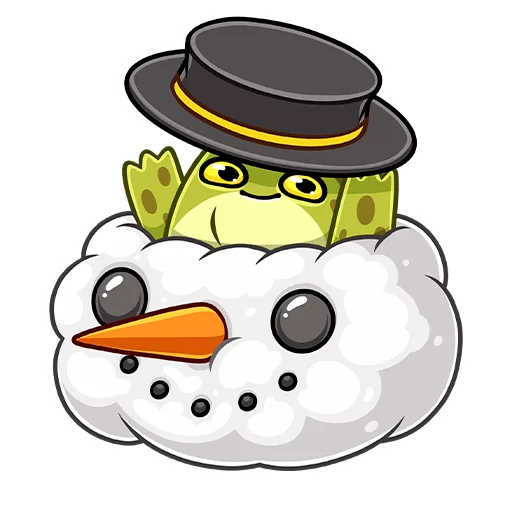 Sticker from the "Праздник с Жабкой" sticker pack