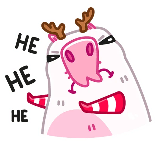 Sticker from the "Снежная Пиби" sticker pack