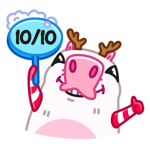 Sticker from the "Снежная Пиби" sticker pack