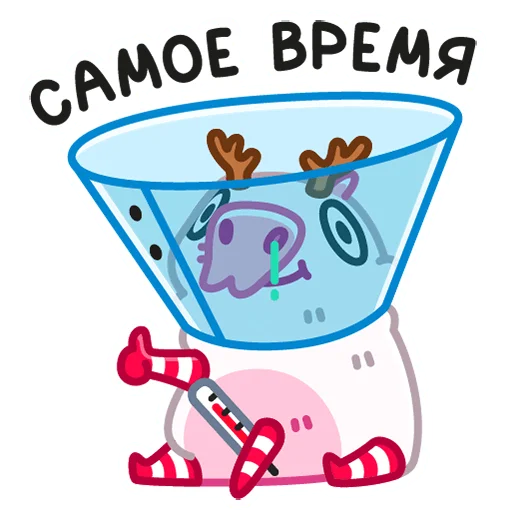 Sticker from the "Снежная Пиби" sticker pack