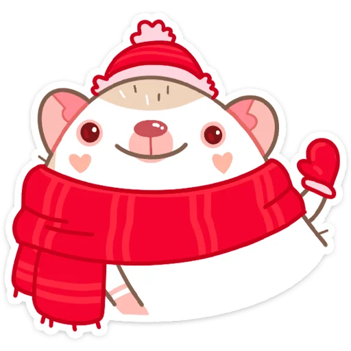 Sticker from the "Новогодний Имбирчик" sticker pack