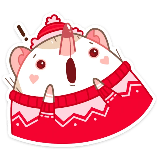 Sticker from the "Новогодний Имбирчик" sticker pack