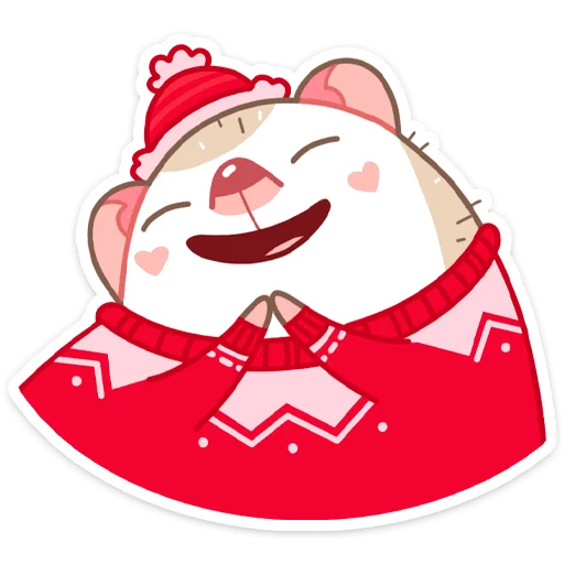 Sticker from the "Новогодний Имбирчик" sticker pack