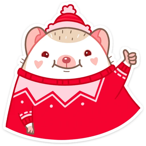 Sticker from the "Новогодний Имбирчик" sticker pack