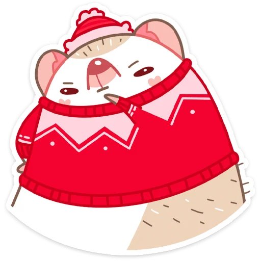 Sticker from the "Новогодний Имбирчик" sticker pack