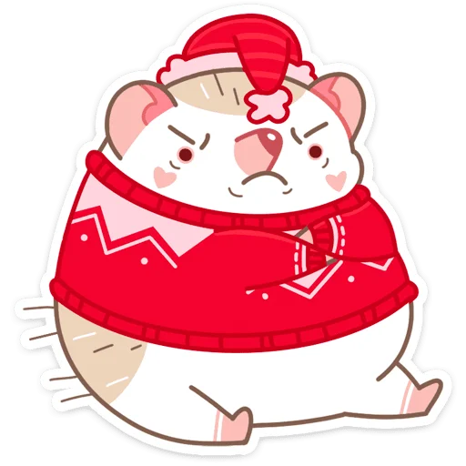 Sticker from the "Новогодний Имбирчик" sticker pack