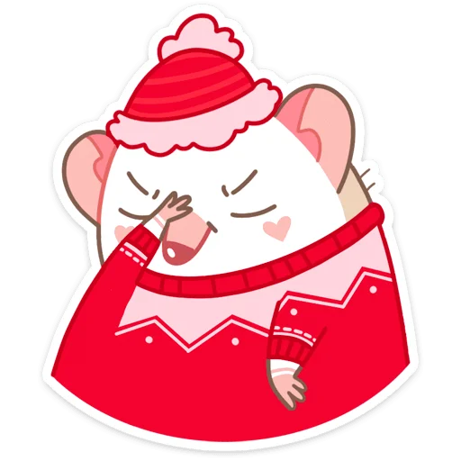 Sticker from the "Новогодний Имбирчик" sticker pack