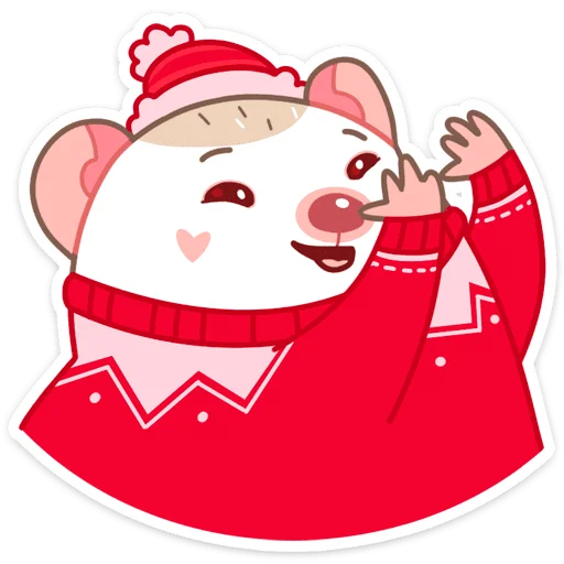 Sticker from the "Новогодний Имбирчик" sticker pack