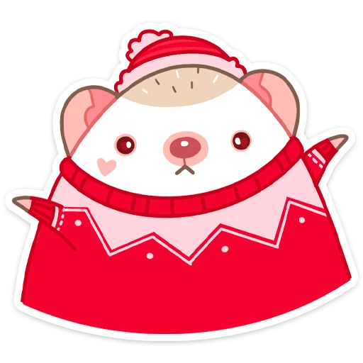 Sticker from the "Новогодний Имбирчик" sticker pack