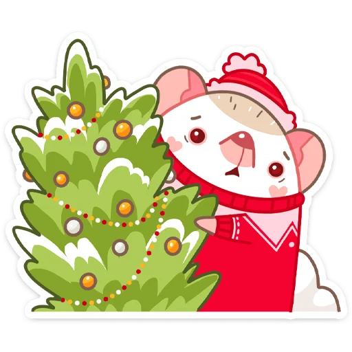 Sticker from the "Новогодний Имбирчик" sticker pack