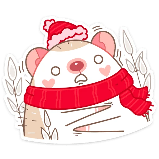 Sticker from the "Новогодний Имбирчик" sticker pack