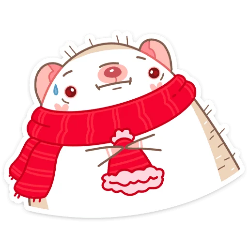 Sticker from the "Новогодний Имбирчик" sticker pack