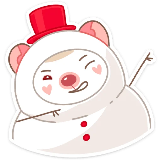 Sticker from the "Новогодний Имбирчик" sticker pack