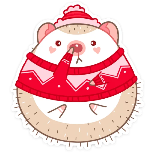 Sticker from the "Новогодний Имбирчик" sticker pack