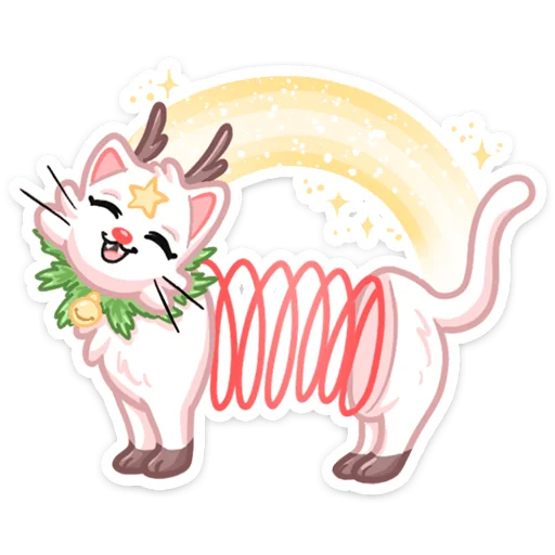 Sticker from the "Новогодняя Котострофа" sticker pack