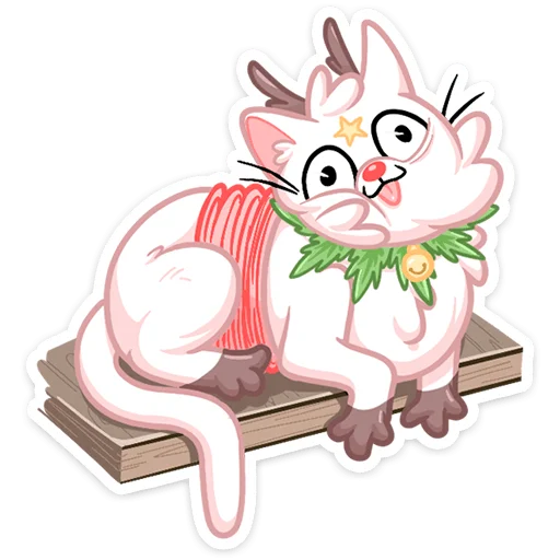 Sticker from the "Новогодняя Котострофа" sticker pack