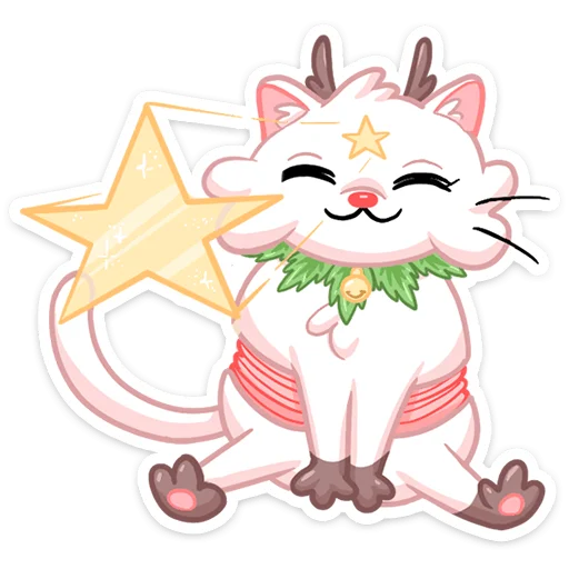 Sticker from the "Новогодняя Котострофа" sticker pack