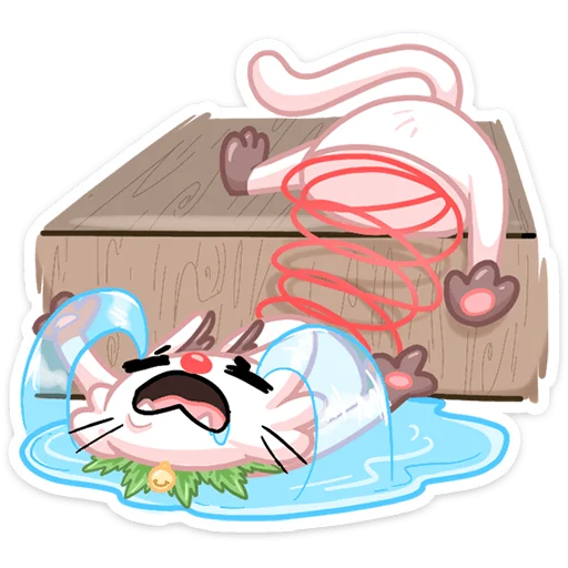 Sticker from the "Новогодняя Котострофа" sticker pack