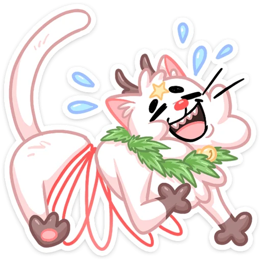 Sticker from the "Новогодняя Котострофа" sticker pack