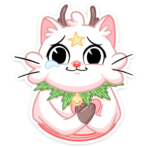 Sticker from the "Новогодняя Котострофа" sticker pack