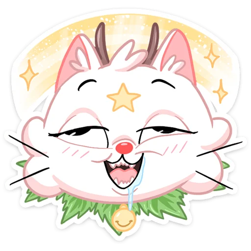 Sticker from the "Новогодняя Котострофа" sticker pack