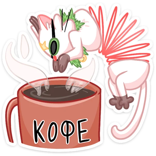 Sticker from the "Новогодняя Котострофа" sticker pack