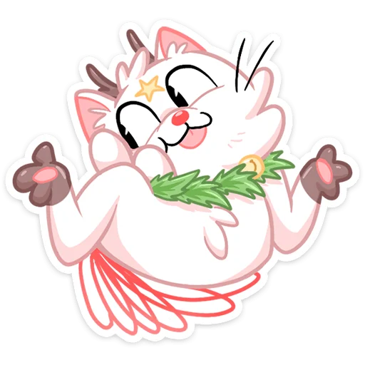 Sticker from the "Новогодняя Котострофа" sticker pack