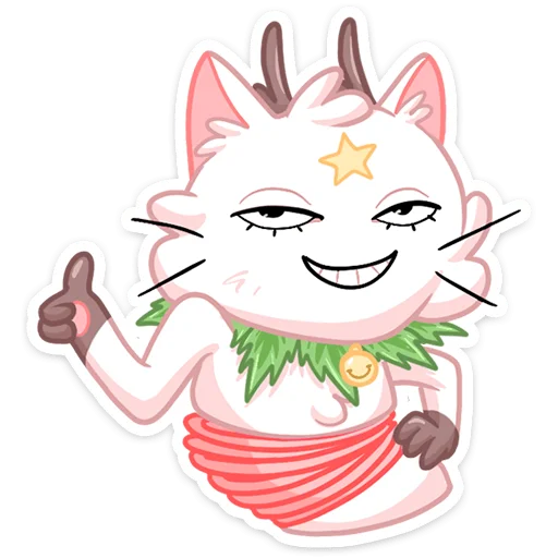 Sticker from the "Новогодняя Котострофа" sticker pack