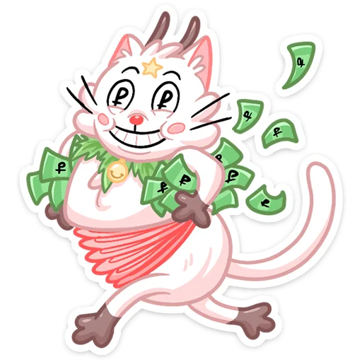 Sticker from the "Новогодняя Котострофа" sticker pack