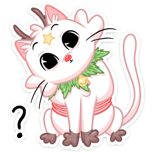 Sticker from the "Новогодняя Котострофа" sticker pack