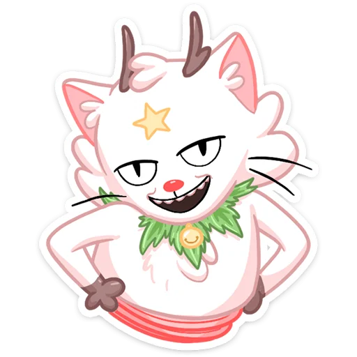 Sticker from the "Новогодняя Котострофа" sticker pack