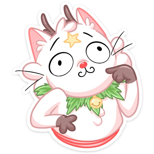 Sticker from the "Новогодняя Котострофа" sticker pack