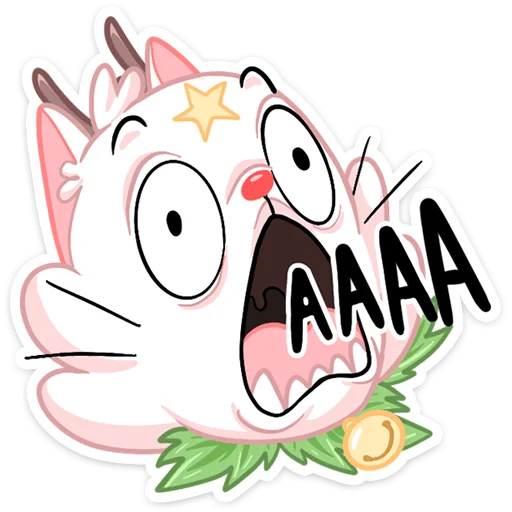 Sticker from the "Новогодняя Котострофа" sticker pack