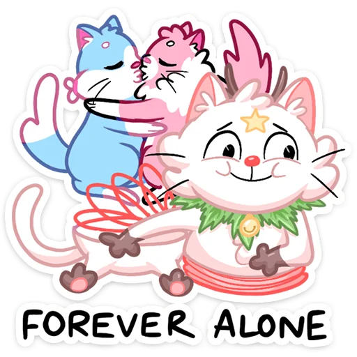 Sticker from the "Новогодняя Котострофа" sticker pack