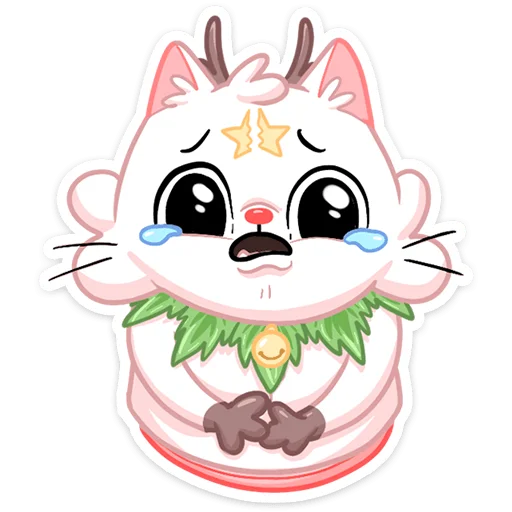 Sticker from the "Новогодняя Котострофа" sticker pack