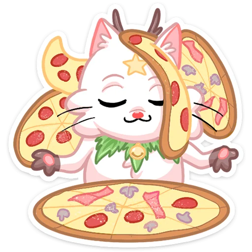 Sticker from the "Новогодняя Котострофа" sticker pack