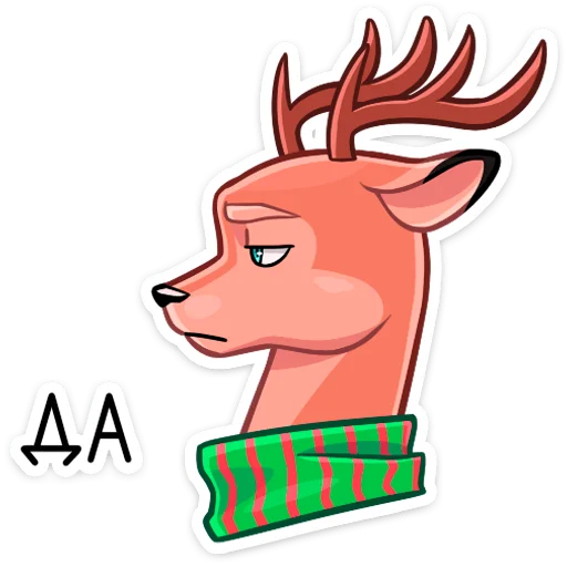 Sticker from the "Лаки" sticker pack