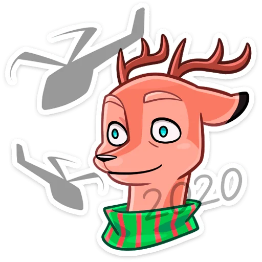 Sticker from the "Лаки" sticker pack