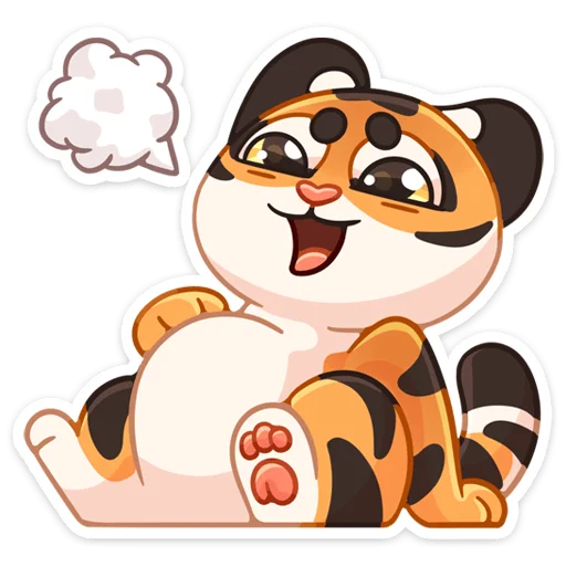 Sticker from the "Пирожок" sticker pack