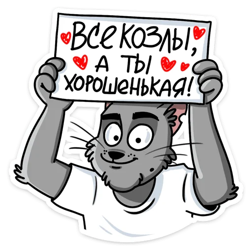 Sticker from the "Кот Степан ВК" sticker pack