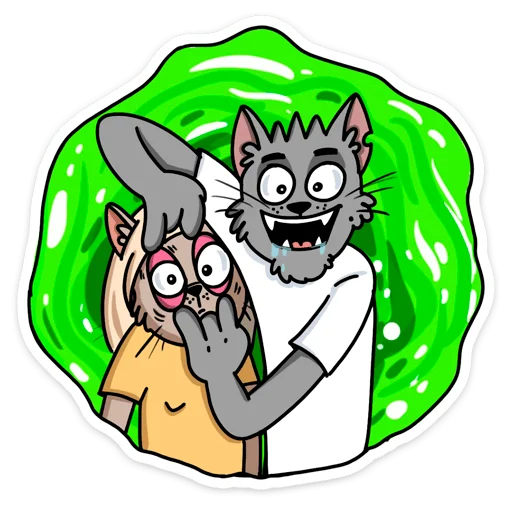 Sticker from the "Кот Степан ВК" sticker pack