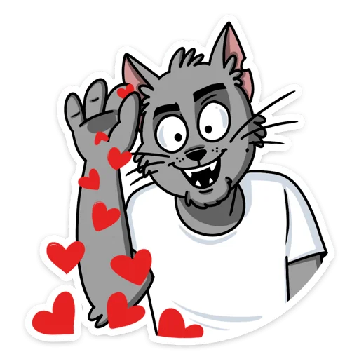 Sticker from the "Кот Степан ВК" sticker pack