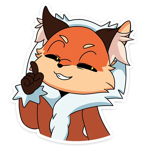 Sticker from the "Лиса Алиса" sticker pack