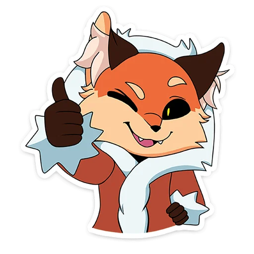 Sticker from the "Лиса Алиса" sticker pack