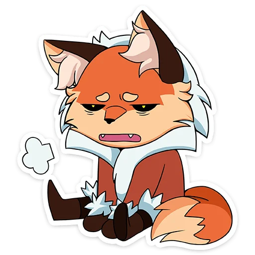 Sticker from the "Лиса Алиса" sticker pack