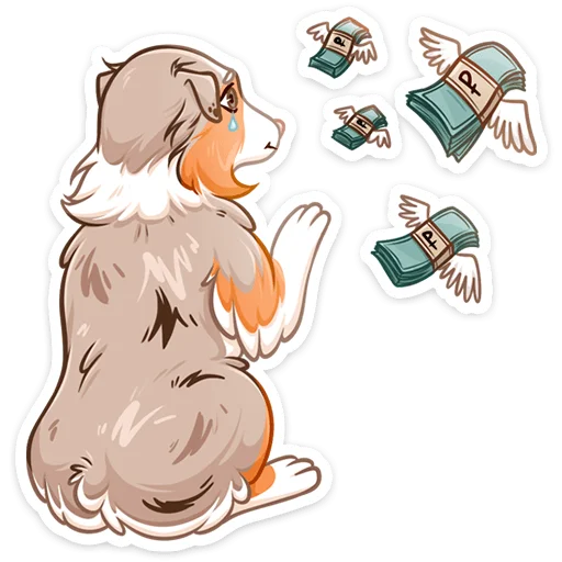 Sticker from the "Аусси Раф" sticker pack