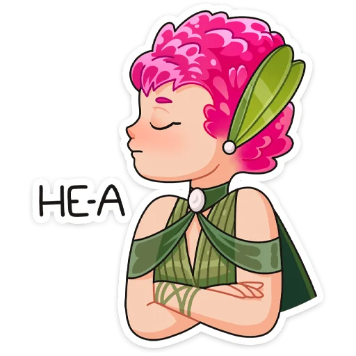 Sticker from the "Клевертина" sticker pack